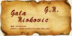 Gala Mioković vizit kartica